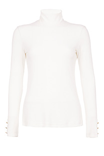 Rebrasta ženska rolka sa dugmićima na rukavima Tiffany Production